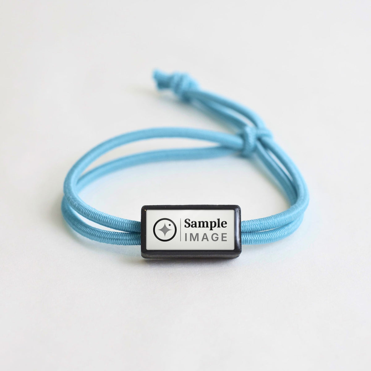 Tap-to-Phone Bracelets on Active Bungee - Charcoal Clay Rectangle