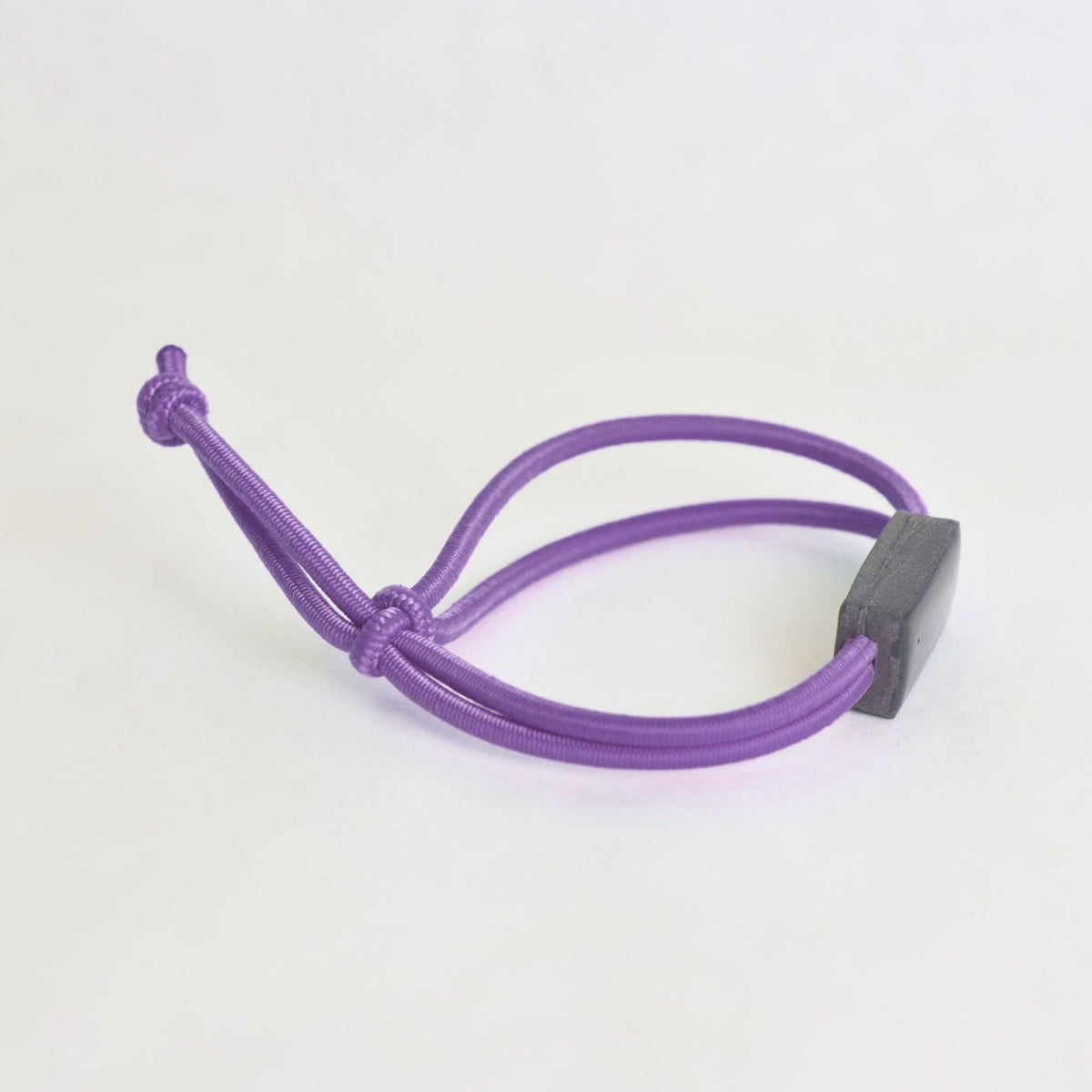 Tap-to-Phone Bracelets on Active Bungee - Charcoal Clay Rectangle