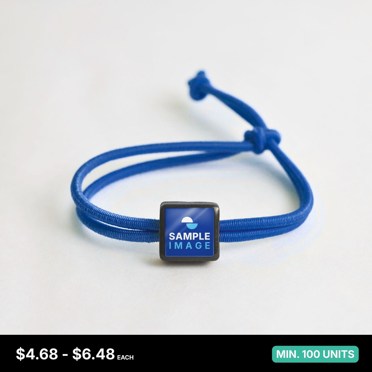 Tap-to-Phone Bracelets on Active Bungee - Charcoal Clay Square