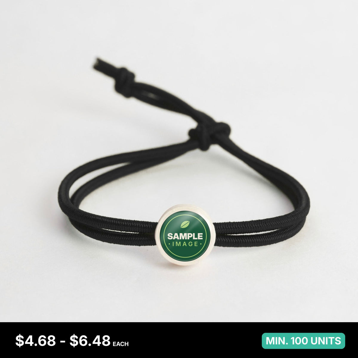 Tap-to-Phone Bracelets on Active Bungee - Cream Clay Circle
