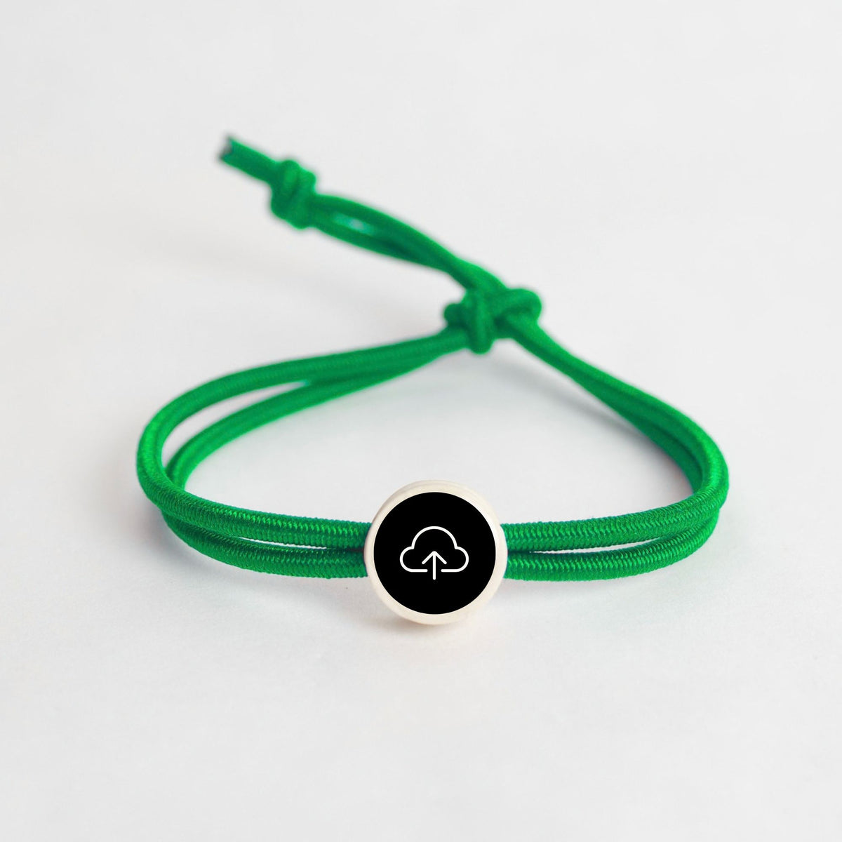 Tap-to-Phone Bracelets on Active Bungee - Clay Circle