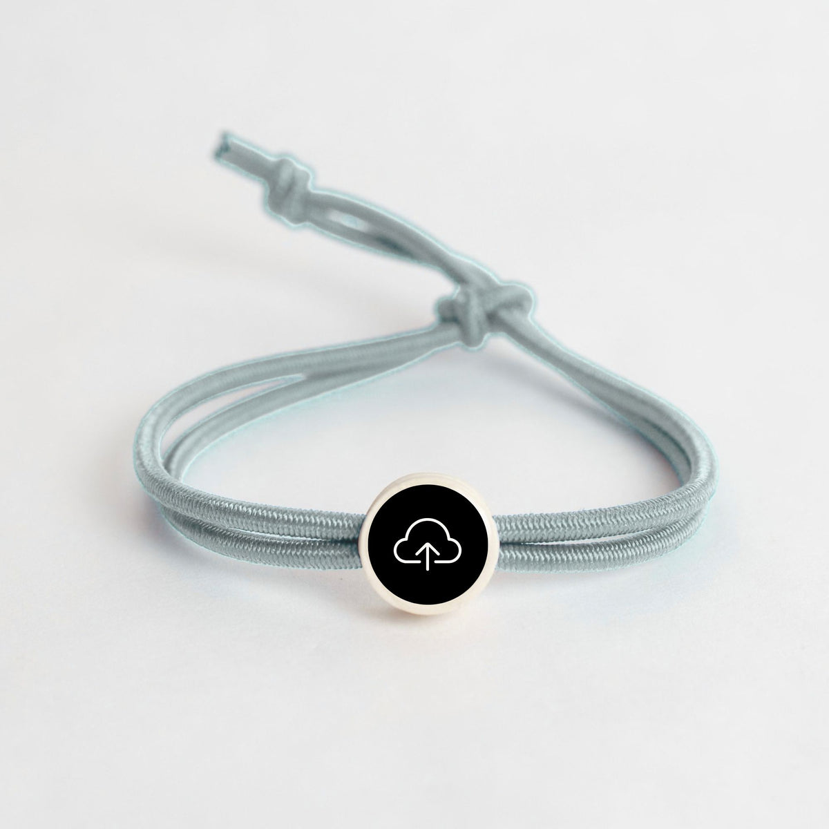 Tap-to-Phone Bracelets on Active Bungee - Clay Circle