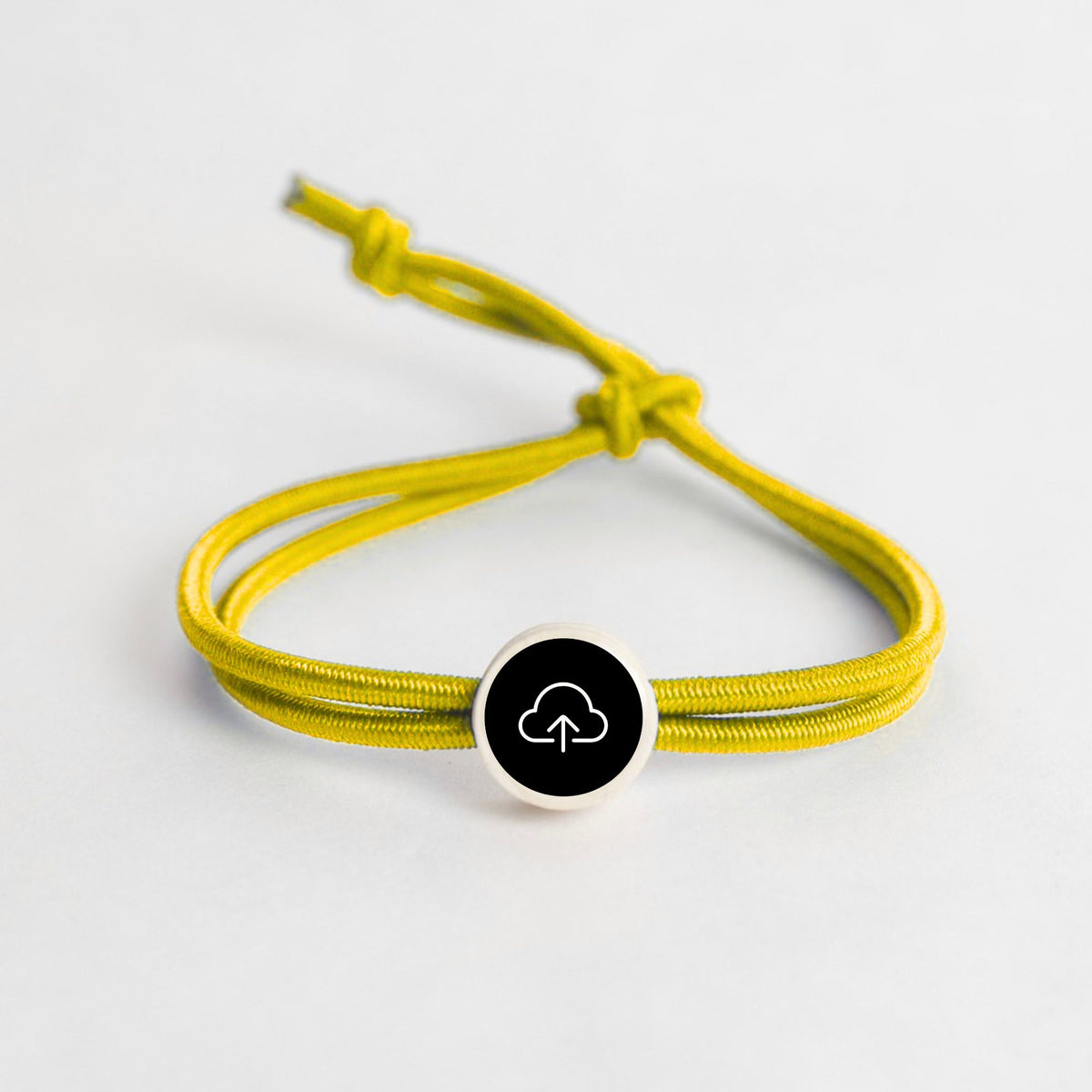 Tap-to-Phone Bracelets on Active Bungee - Clay Circle