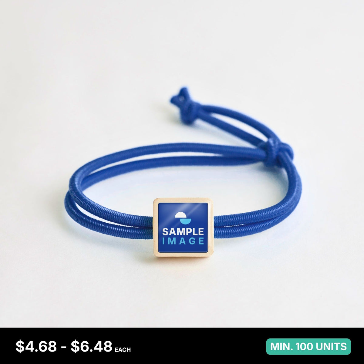 Tap-to-Phone Bracelets on Active Bungee - Cream Clay Square