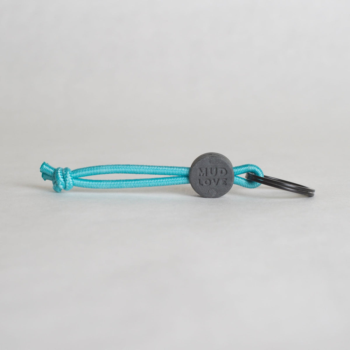 Tap-to-Phone Keychains on Active Bungee - Charcoal Clay Circle