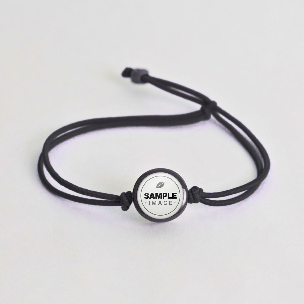 Tap-to-Phone Bracelets on Lite Bungee - Charcoal Clay Circle