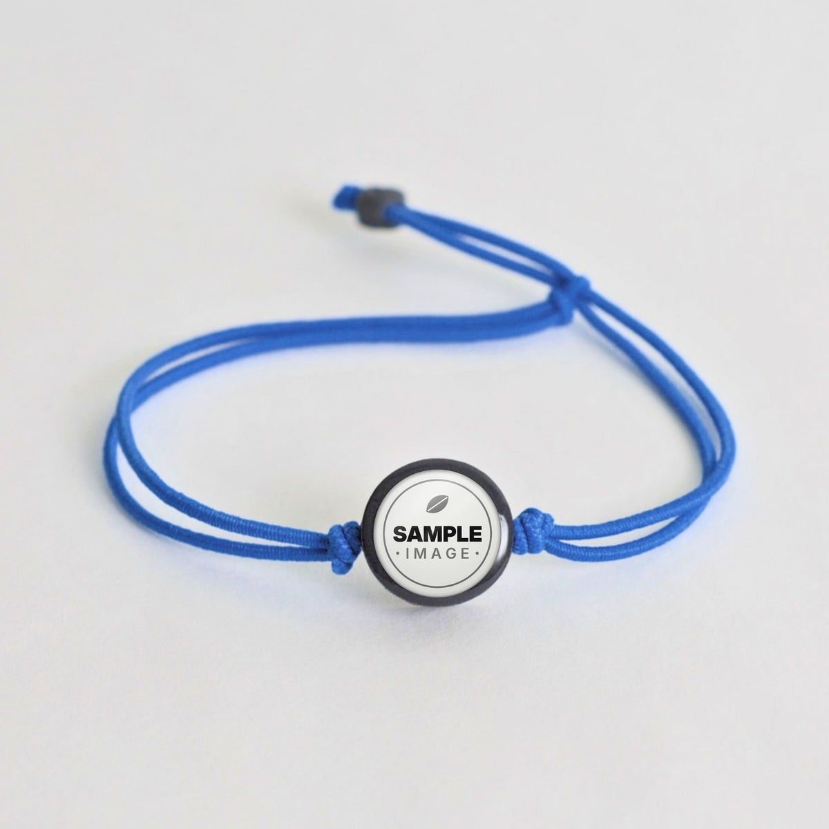 Tap-to-Phone Bracelets on Lite Bungee - Charcoal Clay Circle