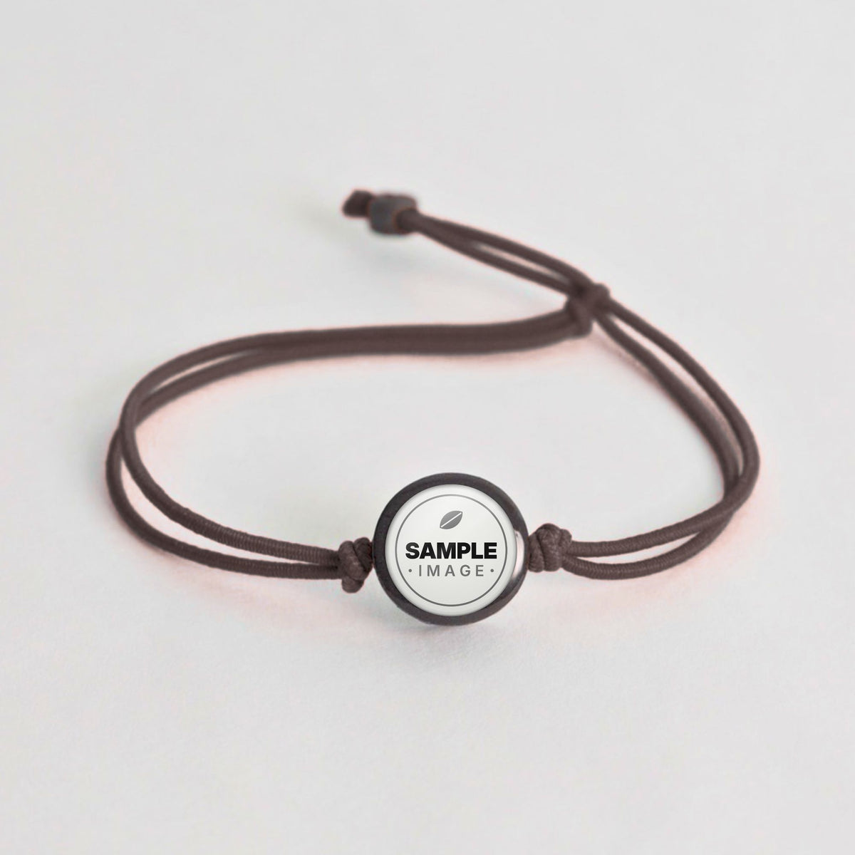 Tap-to-Phone Bracelets on Lite Bungee - Charcoal Clay Circle