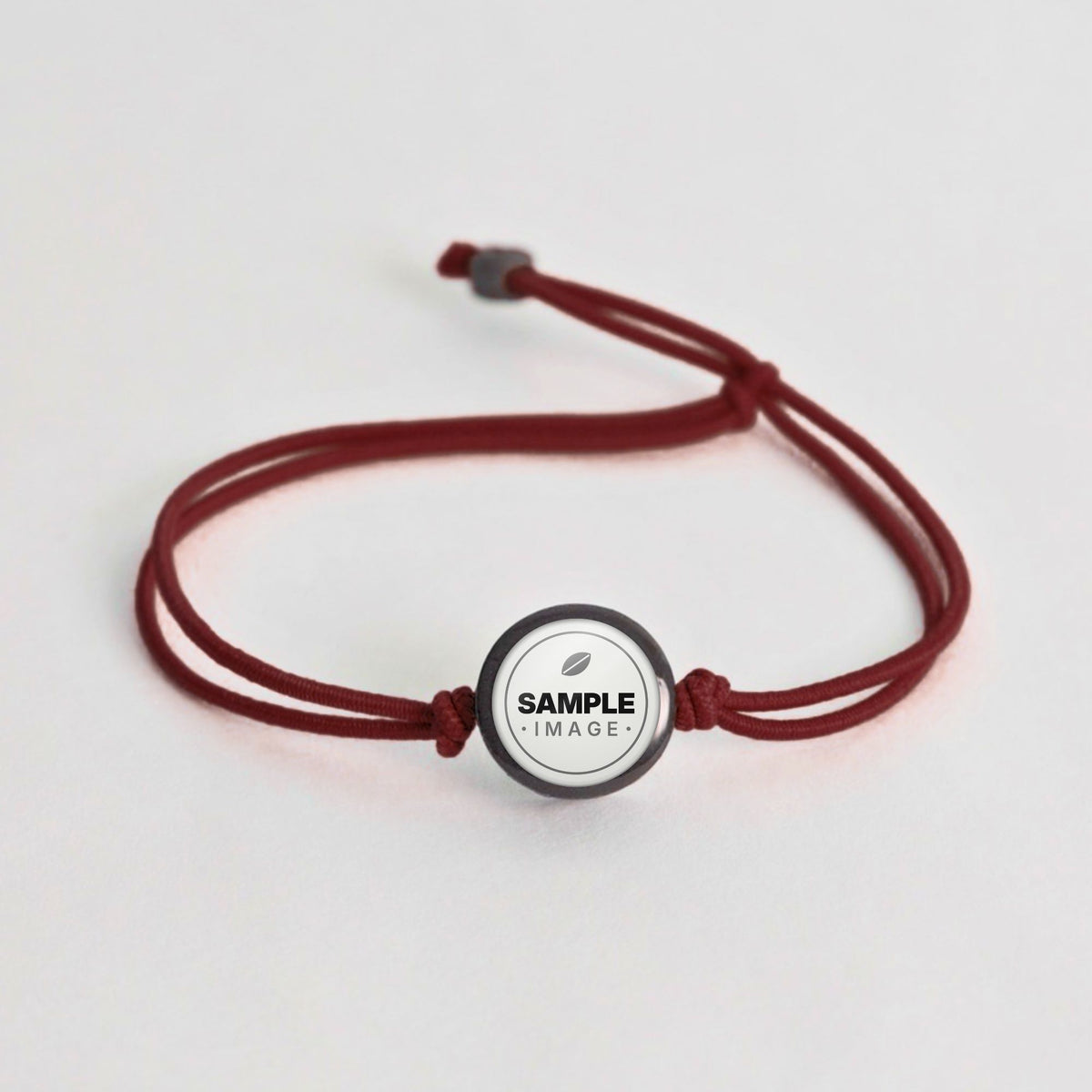Tap-to-Phone Bracelets on Lite Bungee - Charcoal Clay Circle