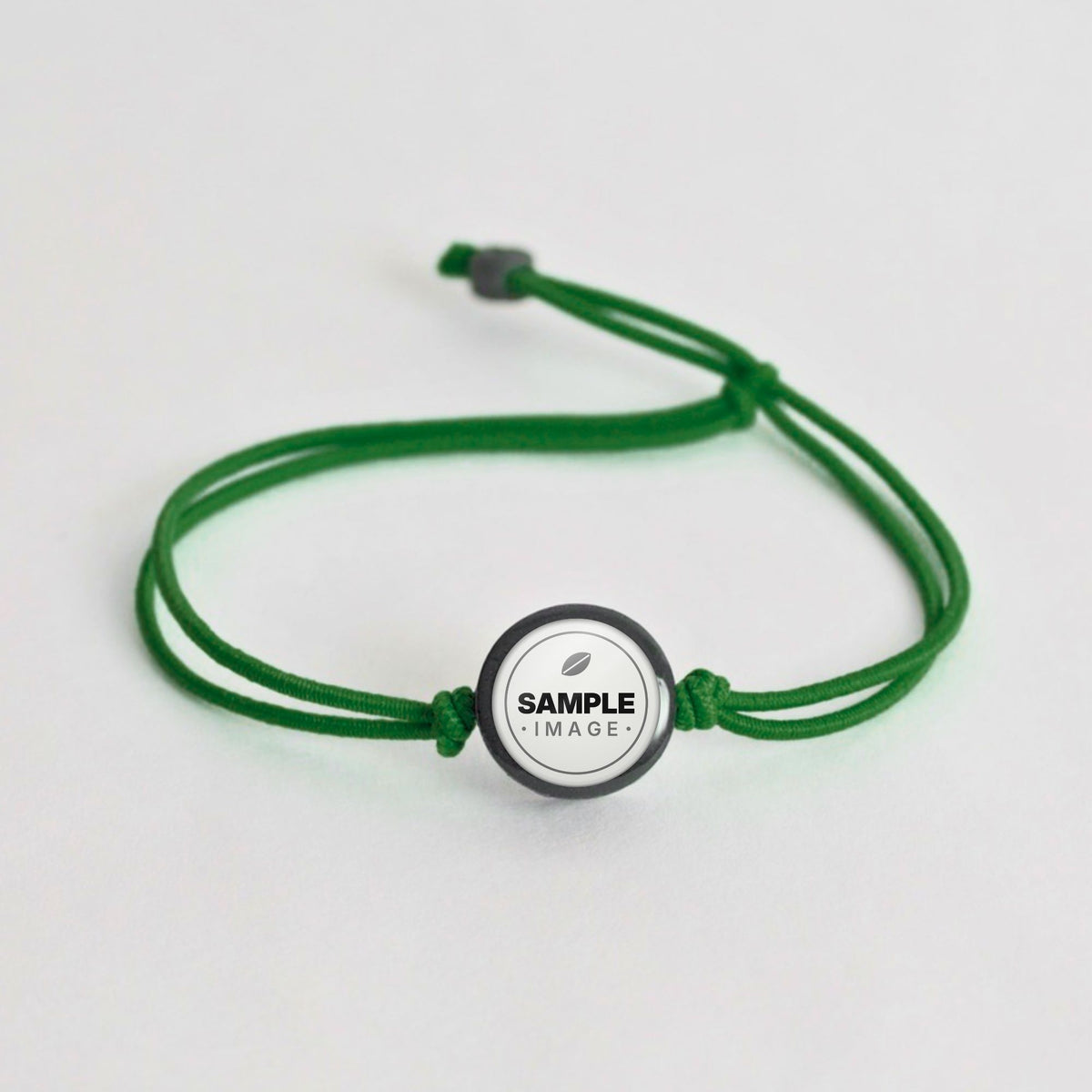 Tap-to-Phone Bracelets on Lite Bungee - Charcoal Clay Circle