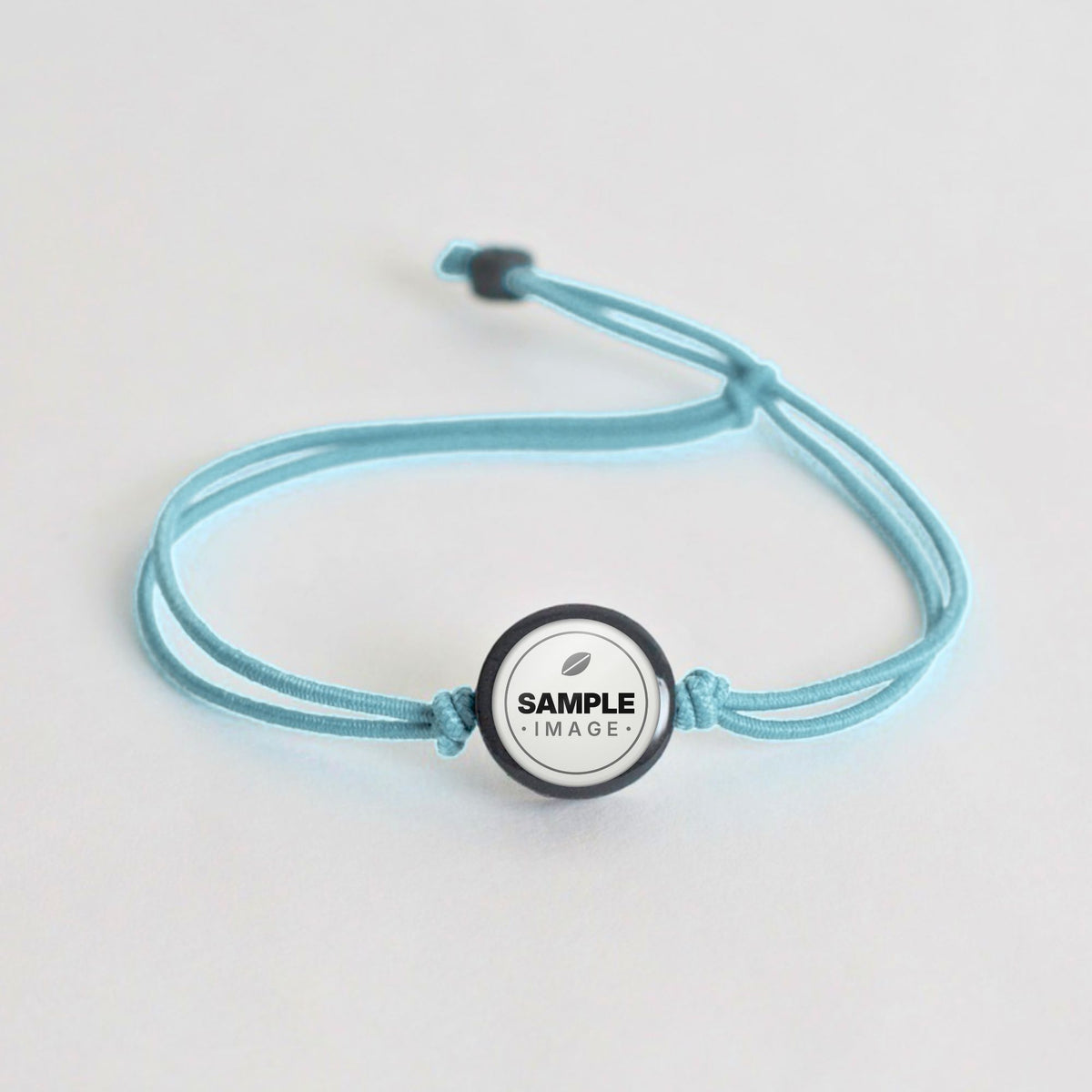 Tap-to-Phone Bracelets on Lite Bungee - Charcoal Clay Circle