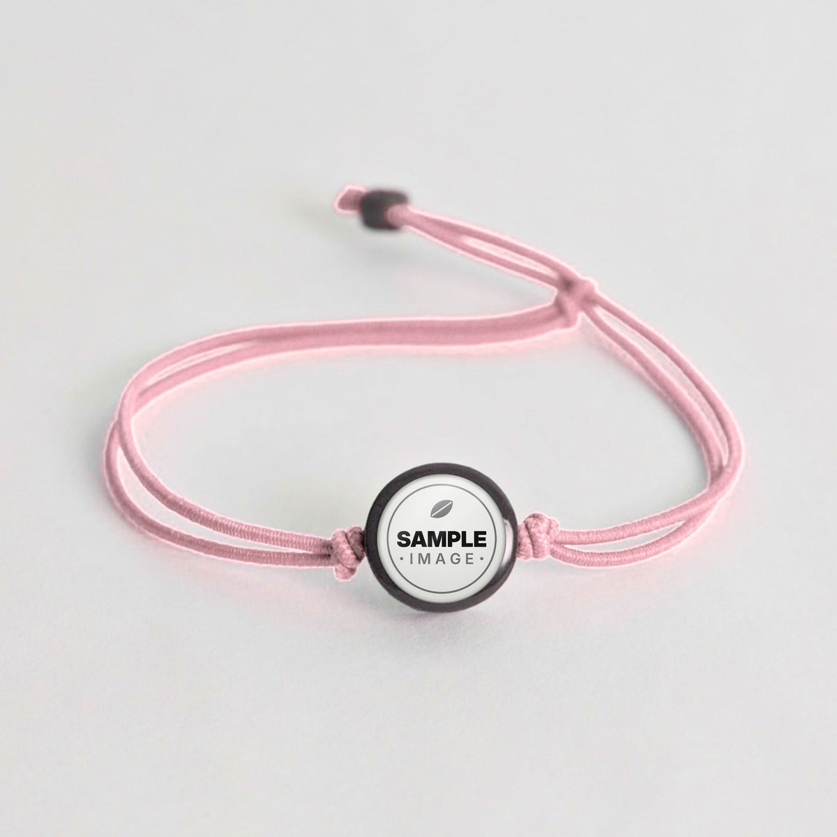 Tap-to-Phone Bracelets on Lite Bungee - Charcoal Clay Circle