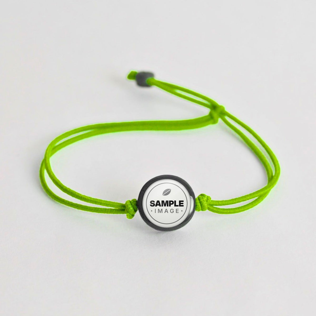 Tap-to-Phone Bracelets on Lite Bungee - Charcoal Clay Circle