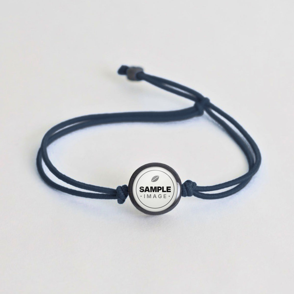 Tap-to-Phone Bracelets on Lite Bungee - Charcoal Clay Circle