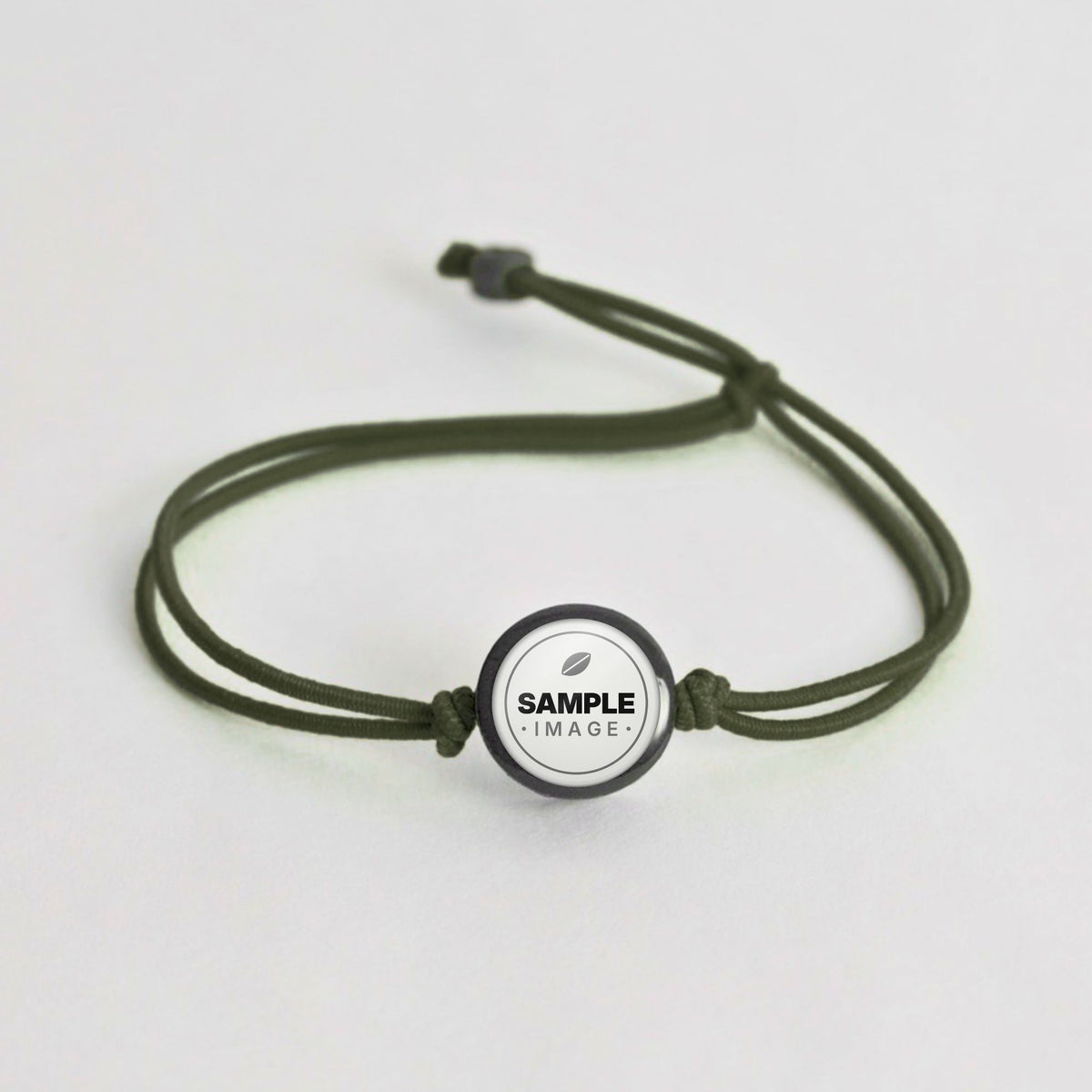 Tap-to-Phone Bracelets on Lite Bungee - Charcoal Clay Circle