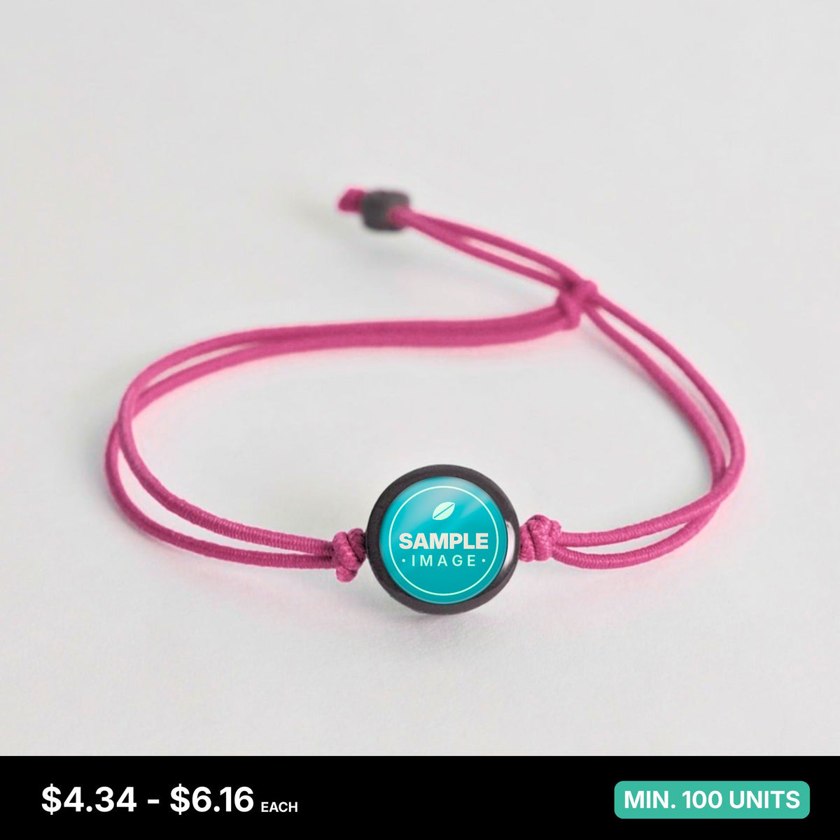 Tap-to-Phone Bracelets on Lite Bungee - Charcoal Clay Circle