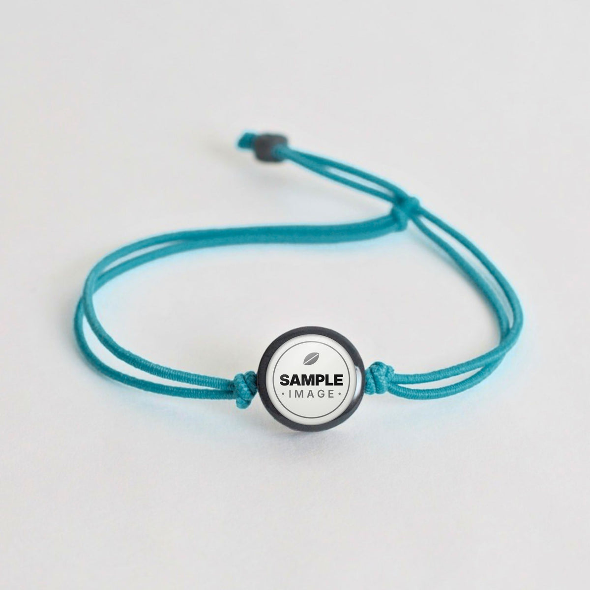 Tap-to-Phone Bracelets on Lite Bungee - Charcoal Clay Circle