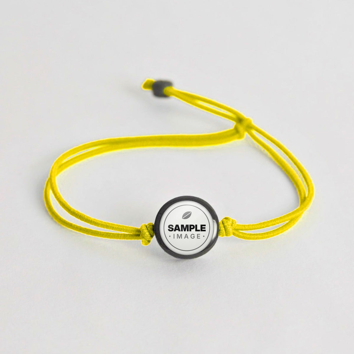 Tap-to-Phone Bracelets on Lite Bungee - Charcoal Clay Circle