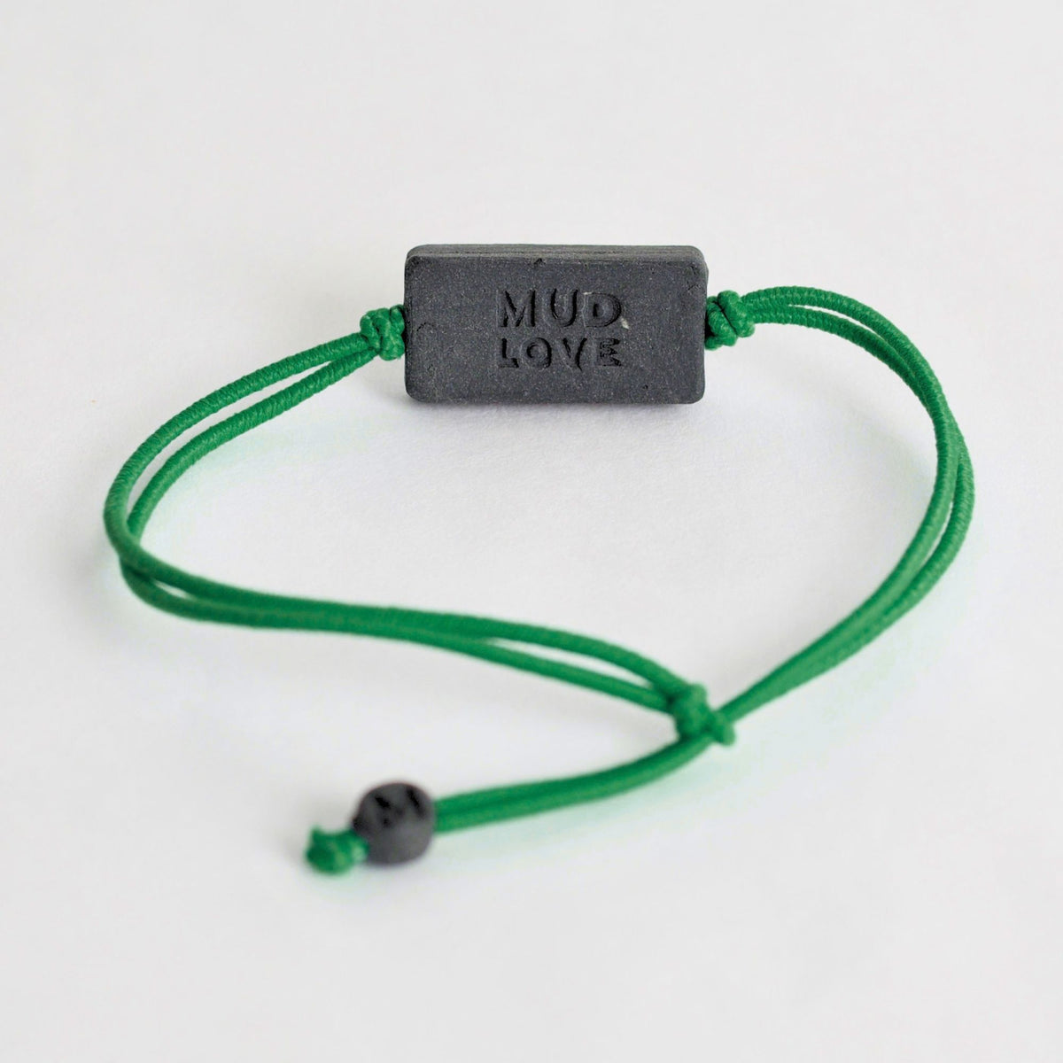 Tap-to-Phone Bracelets on Lite Bungee - Charcoal Clay Rectangle