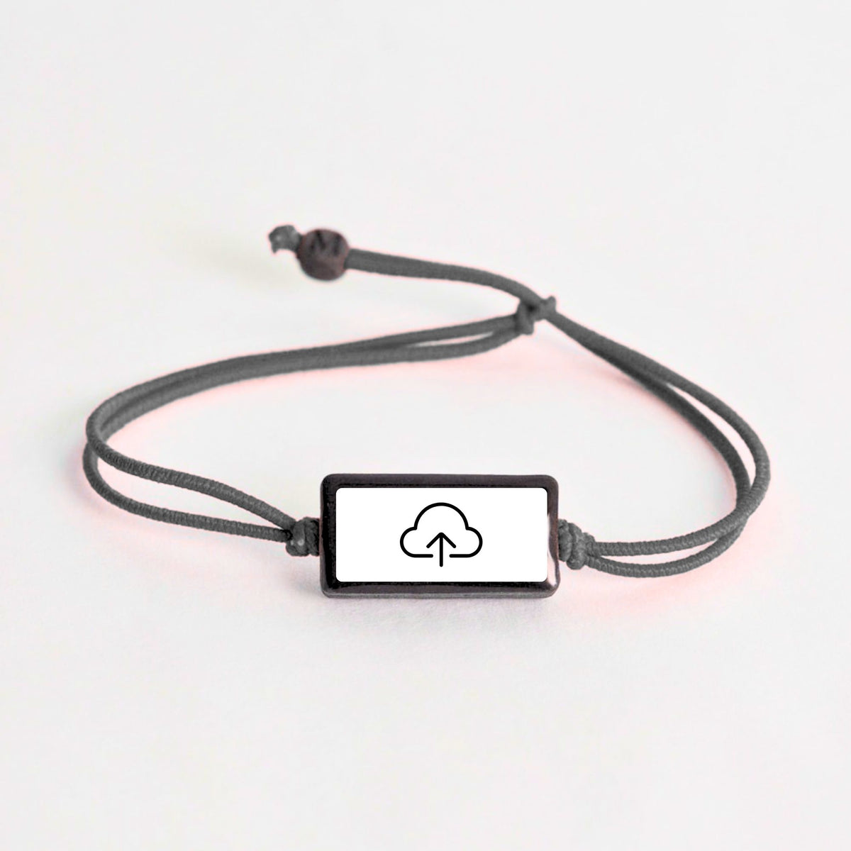 Tap-to-Phone Bracelets on Lite Bungee - Clay Rectangle
