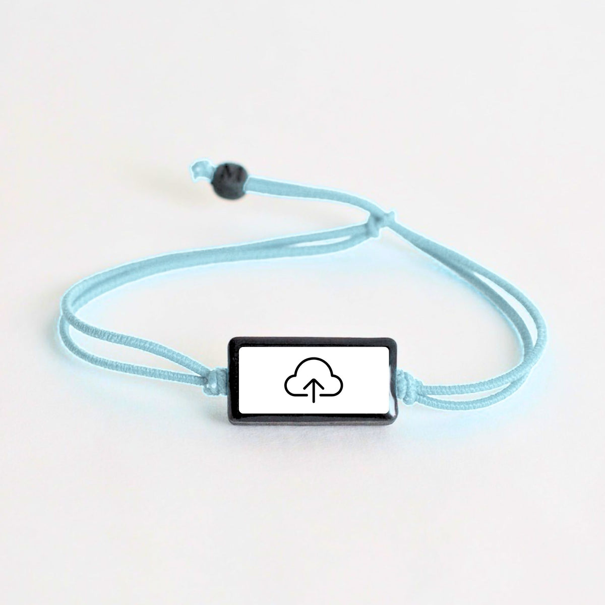 Tap-to-Phone Bracelets on Lite Bungee - Clay Rectangle