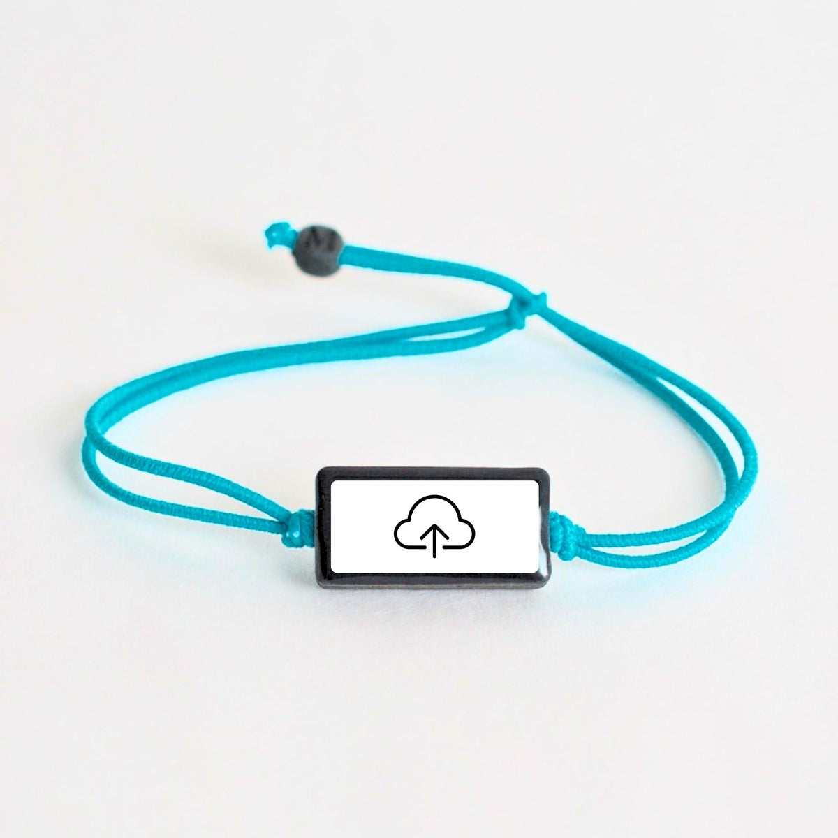 Tap-to-Phone Bracelets on Lite Bungee - Clay Rectangle