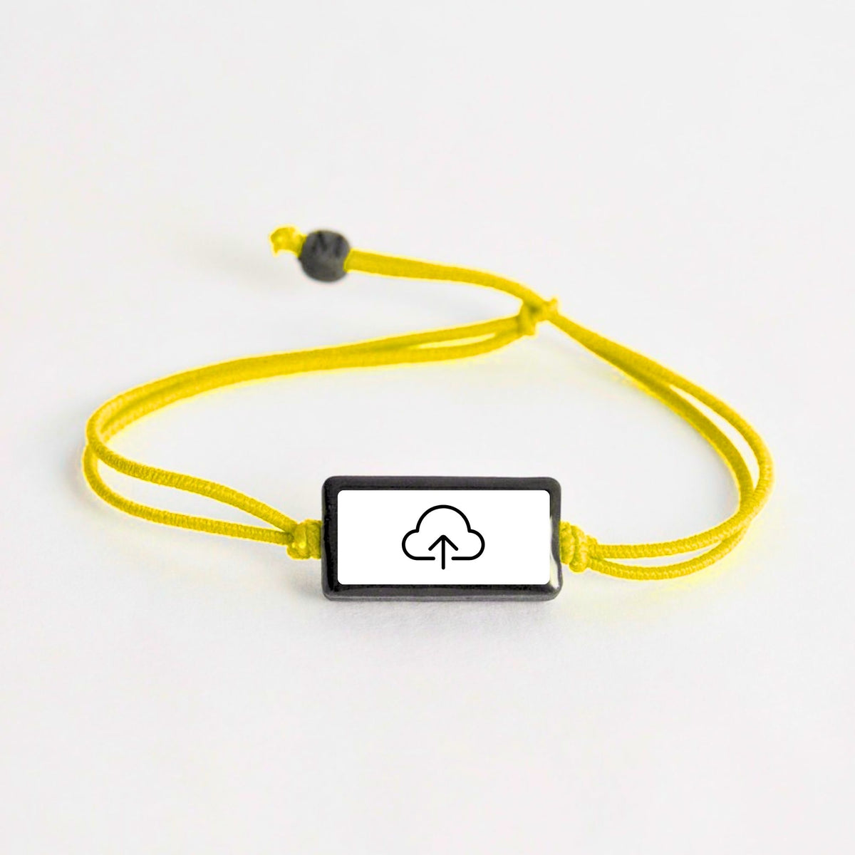 Tap-to-Phone Bracelets on Lite Bungee - Clay Rectangle