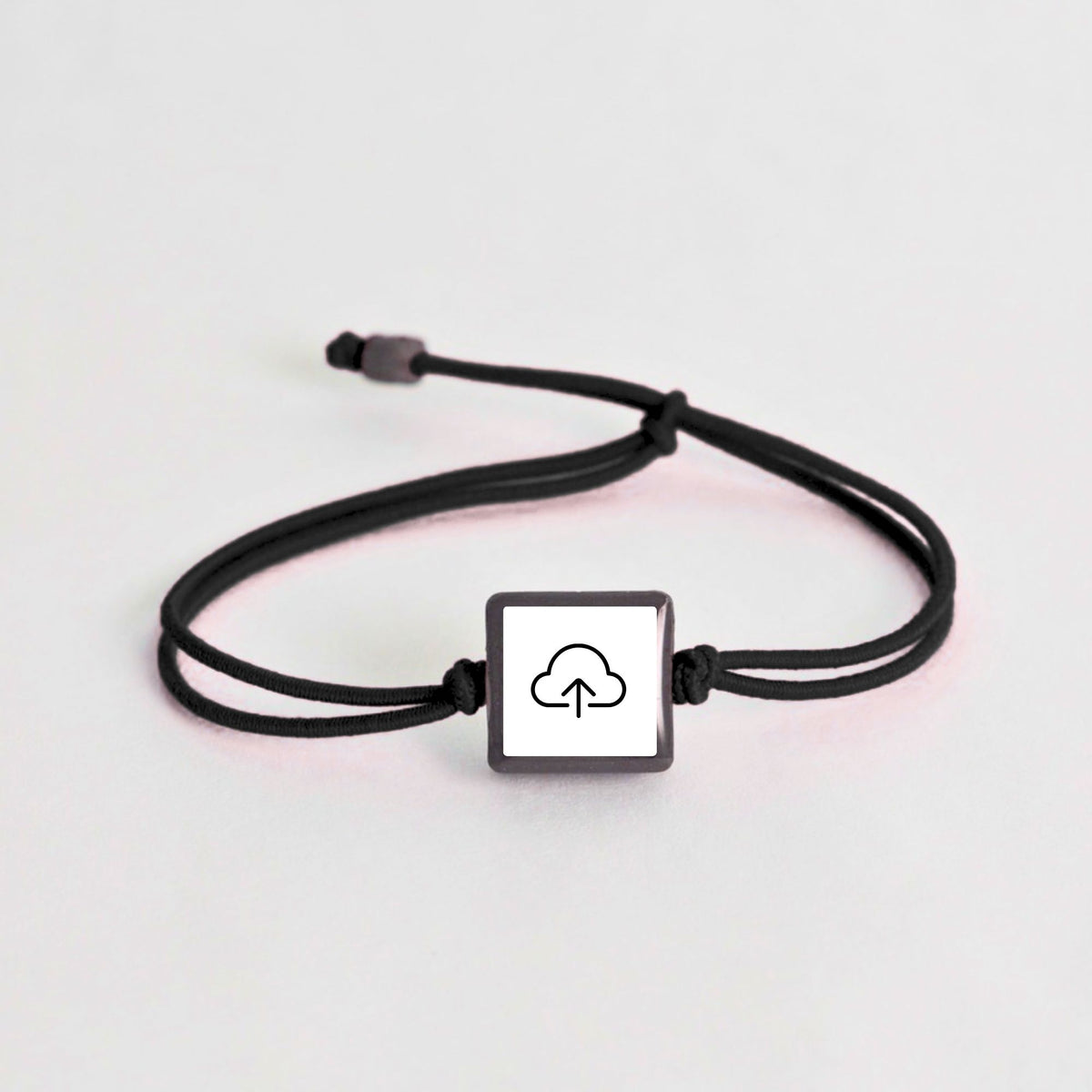 Tap-to-Phone Bracelets on Lite Bungee - Clay Square