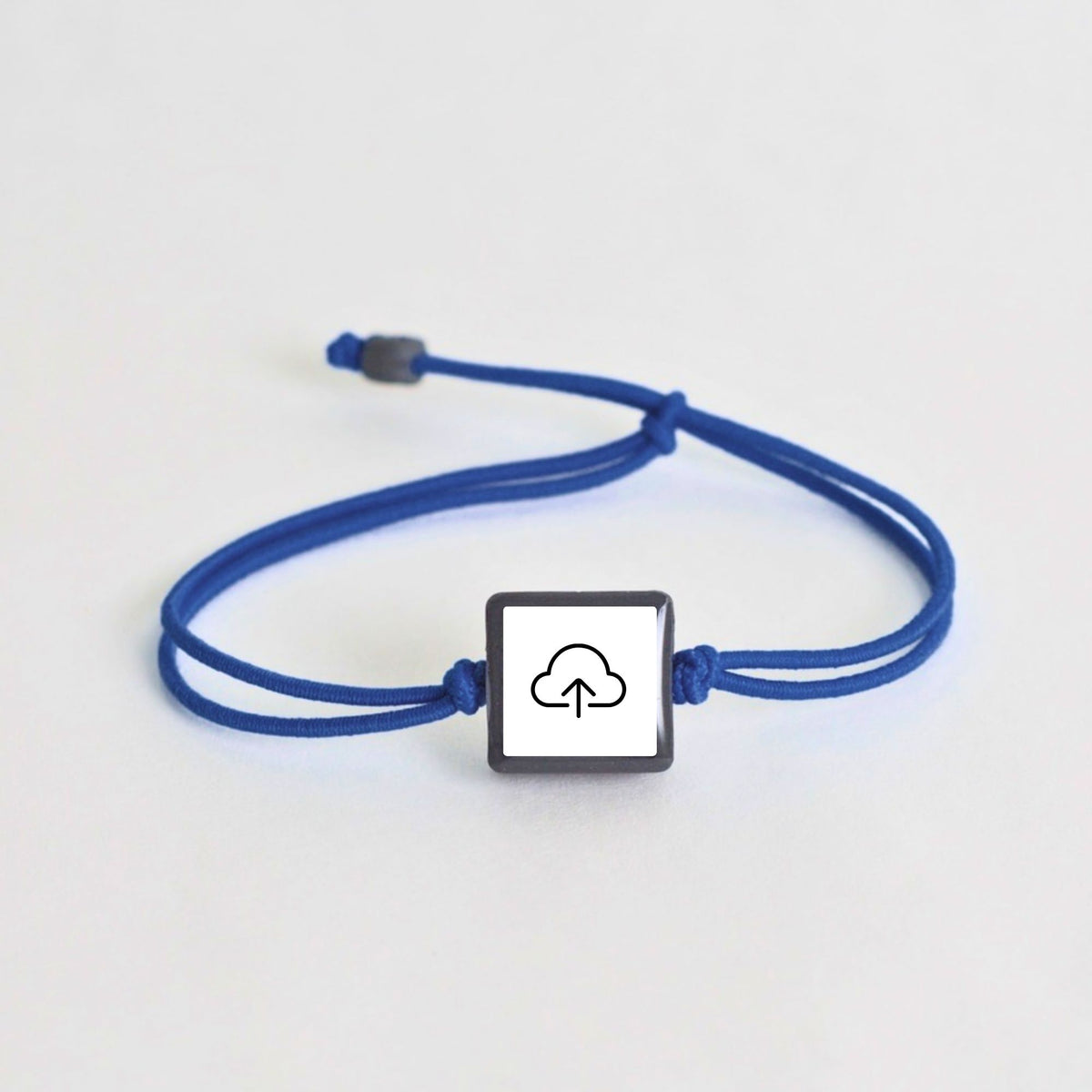 Tap-to-Phone Bracelets on Lite Bungee - Clay Square