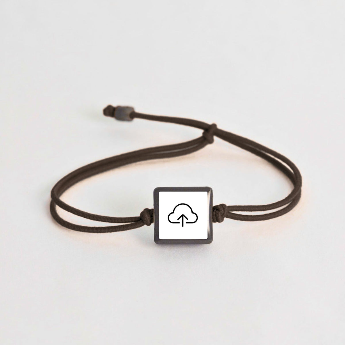 Tap-to-Phone Bracelets on Lite Bungee - Clay Square