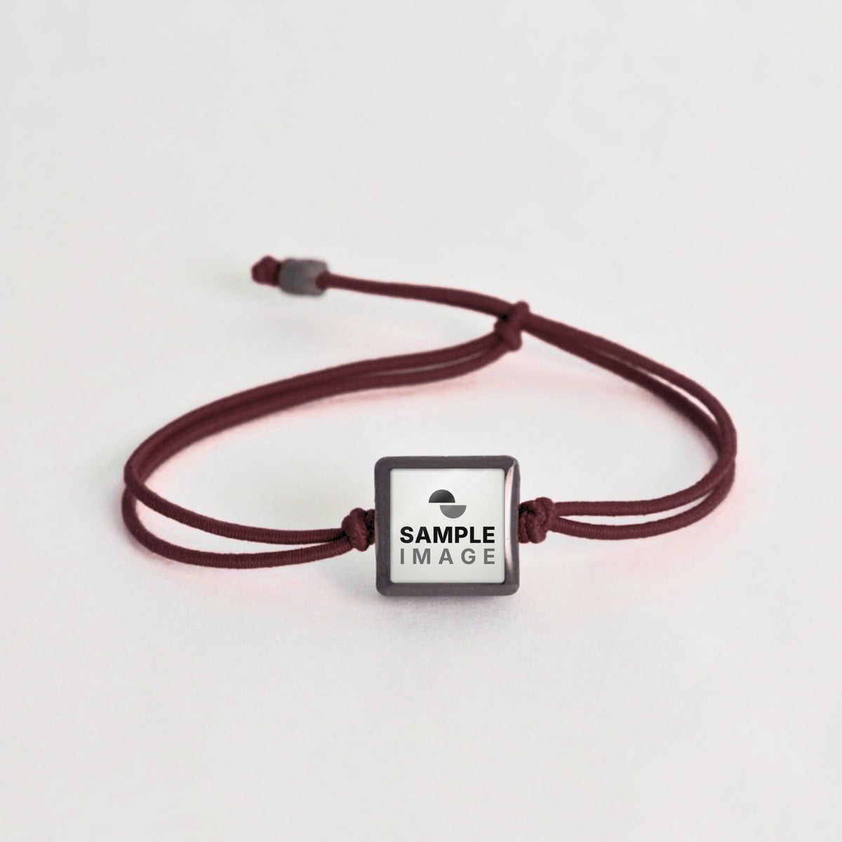 Tap-to-Phone Bracelets on Lite Bungee - Charcoal Clay Square