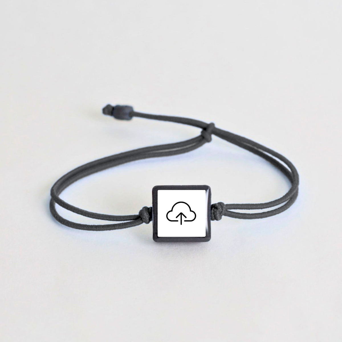 Tap-to-Phone Bracelets on Lite Bungee - Clay Square