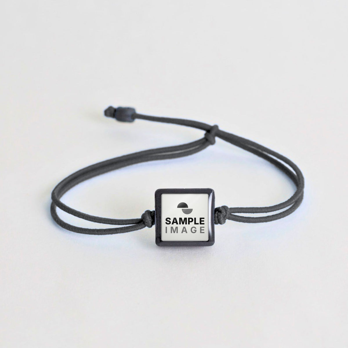 Tap-to-Phone Bracelets on Lite Bungee - Charcoal Clay Square