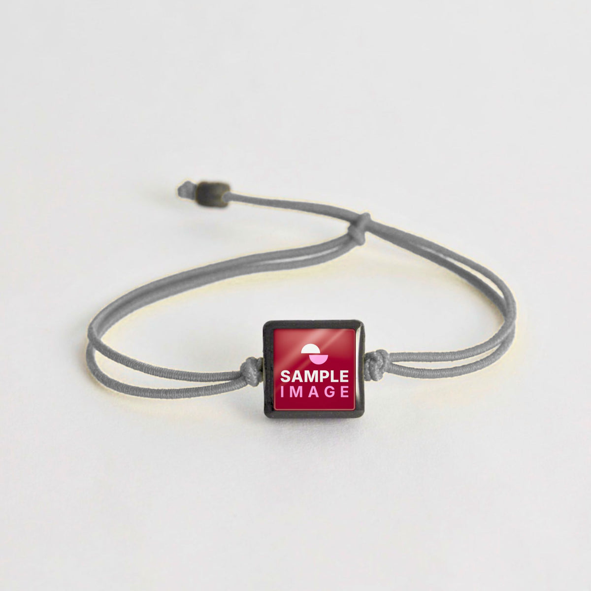 Tap-to-Phone Bracelets on Lite Bungee - Charcoal Clay Square