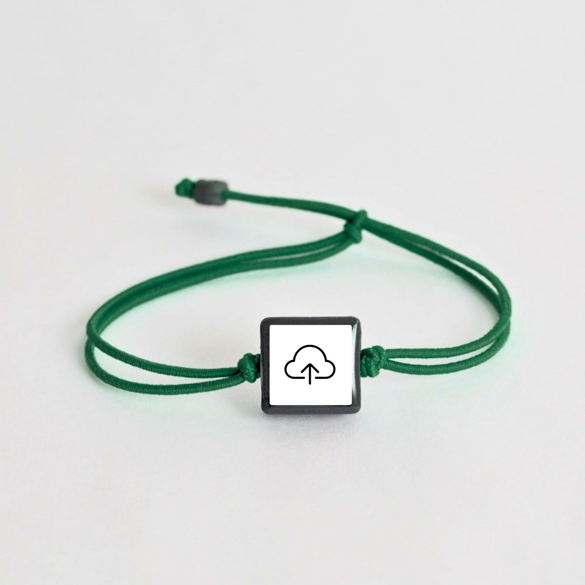 Tap-to-Phone Bracelets on Lite Bungee - Clay Square