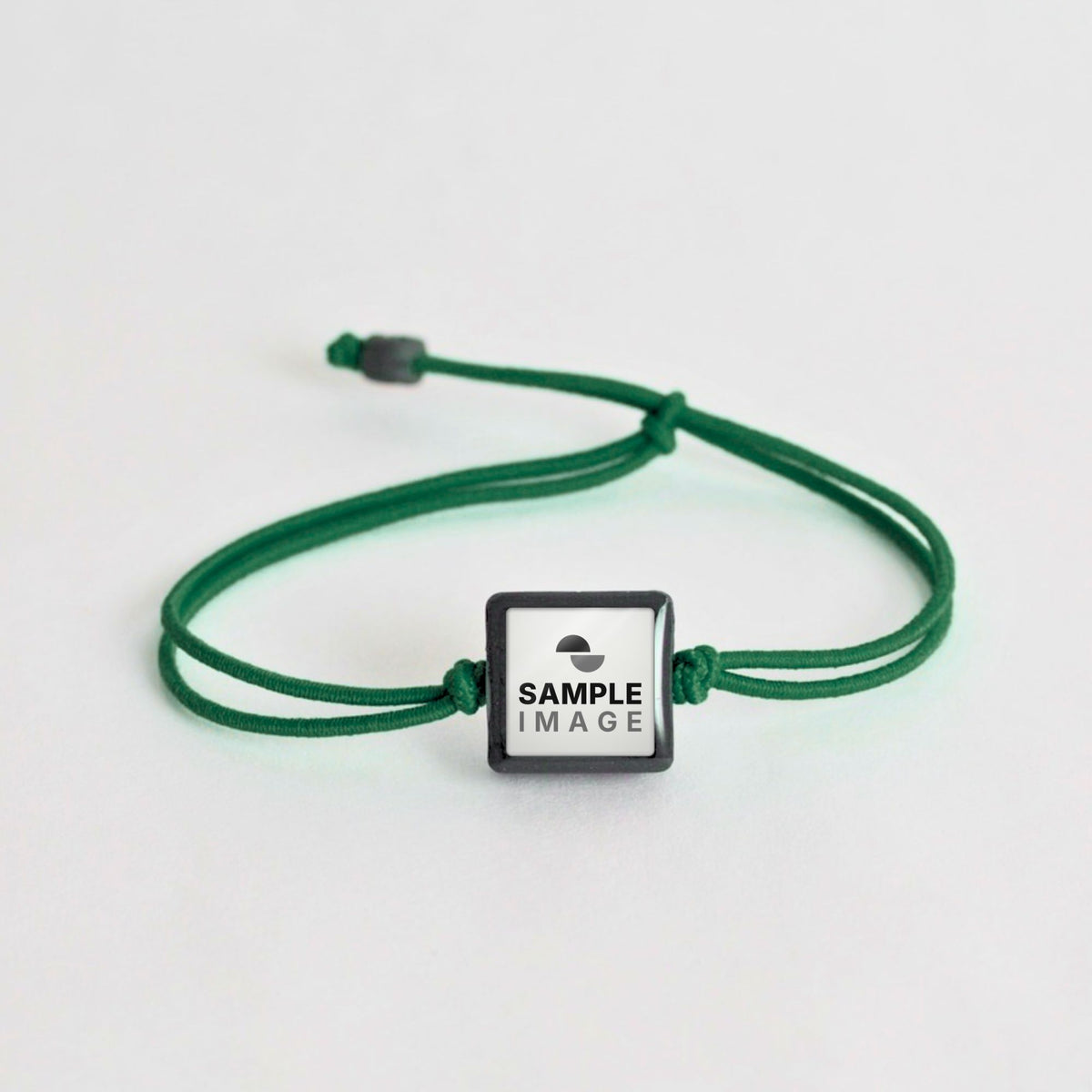 Tap-to-Phone Bracelets on Lite Bungee - Charcoal Clay Square