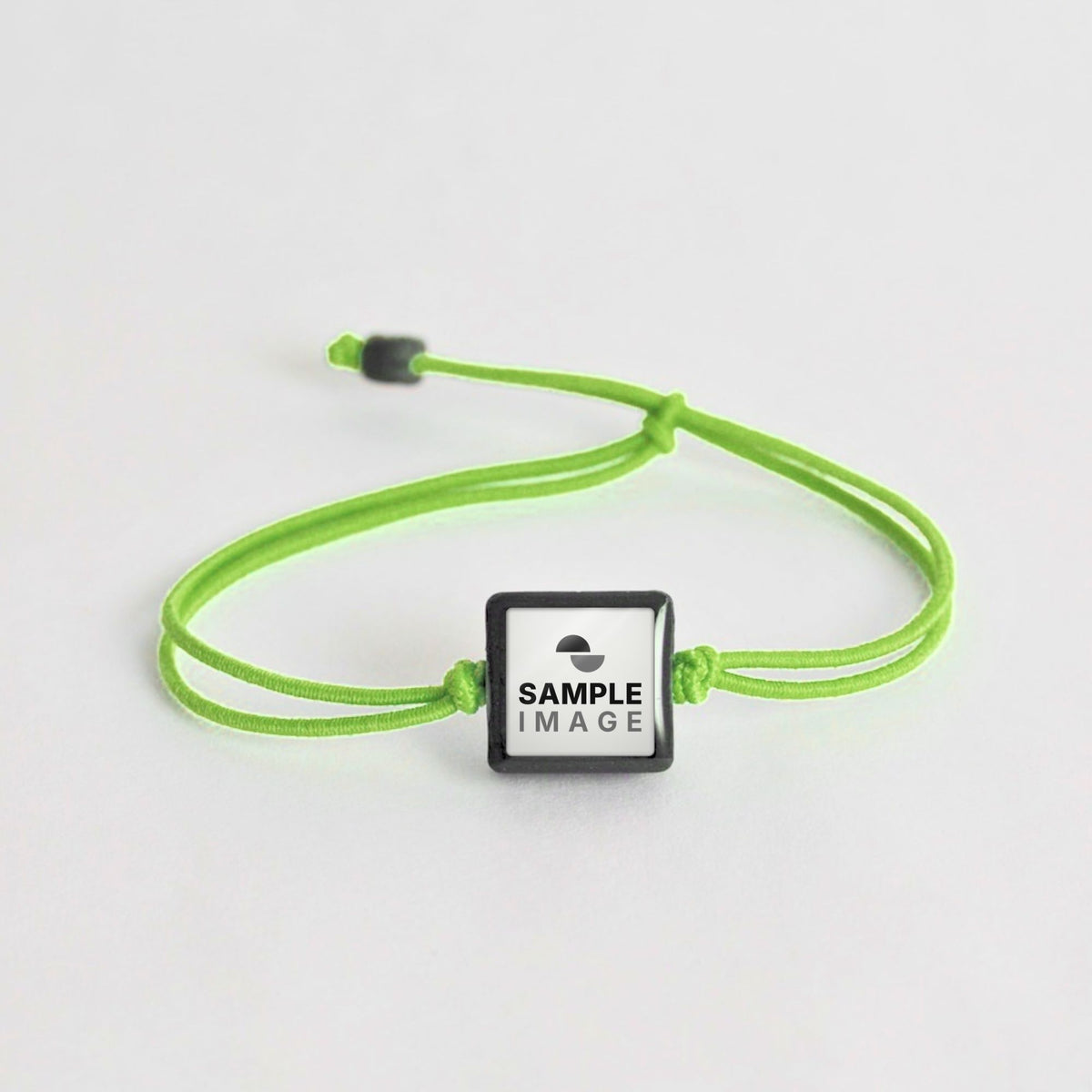 Tap-to-Phone Bracelets on Lite Bungee - Charcoal Clay Square