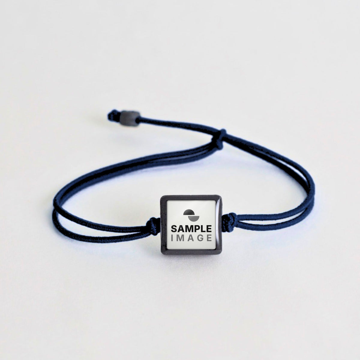 Tap-to-Phone Bracelets on Lite Bungee - Charcoal Clay Square