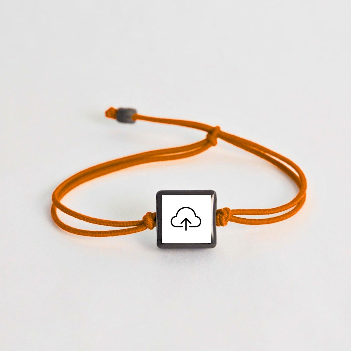 Tap-to-Phone Bracelets on Lite Bungee - Clay Square