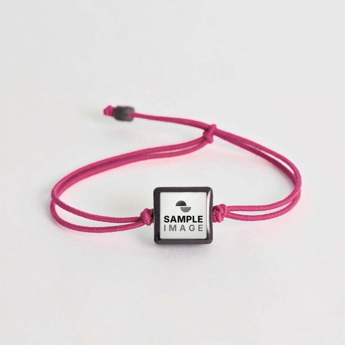 Tap-to-Phone Bracelets on Lite Bungee - Charcoal Clay Square
