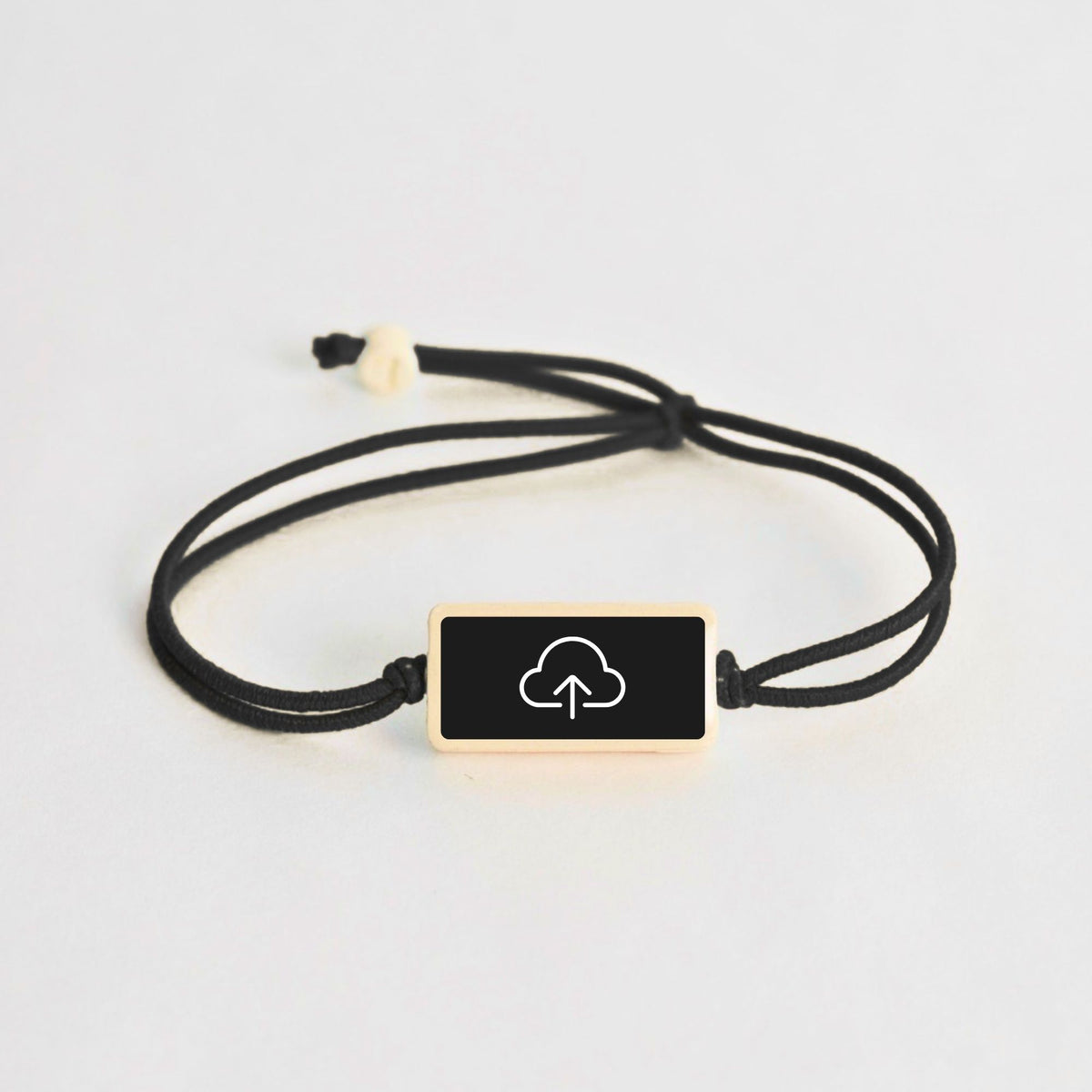 Tap-to-Phone Bracelets on Lite Bungee - Clay Rectangle