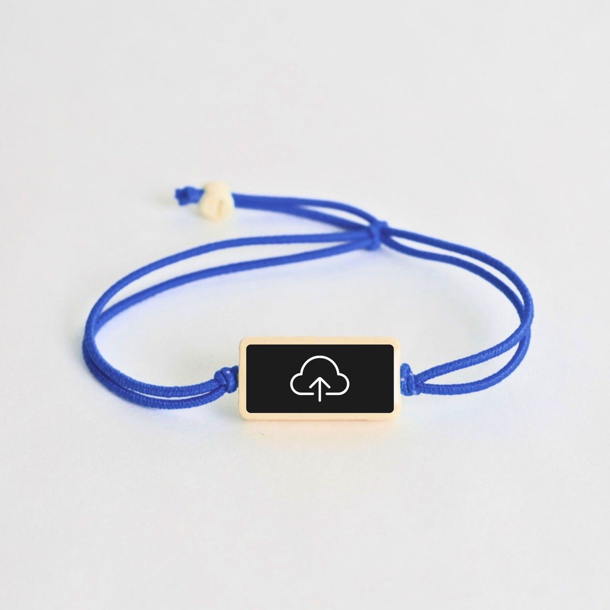 Tap-to-Phone Bracelets on Lite Bungee - Clay Rectangle