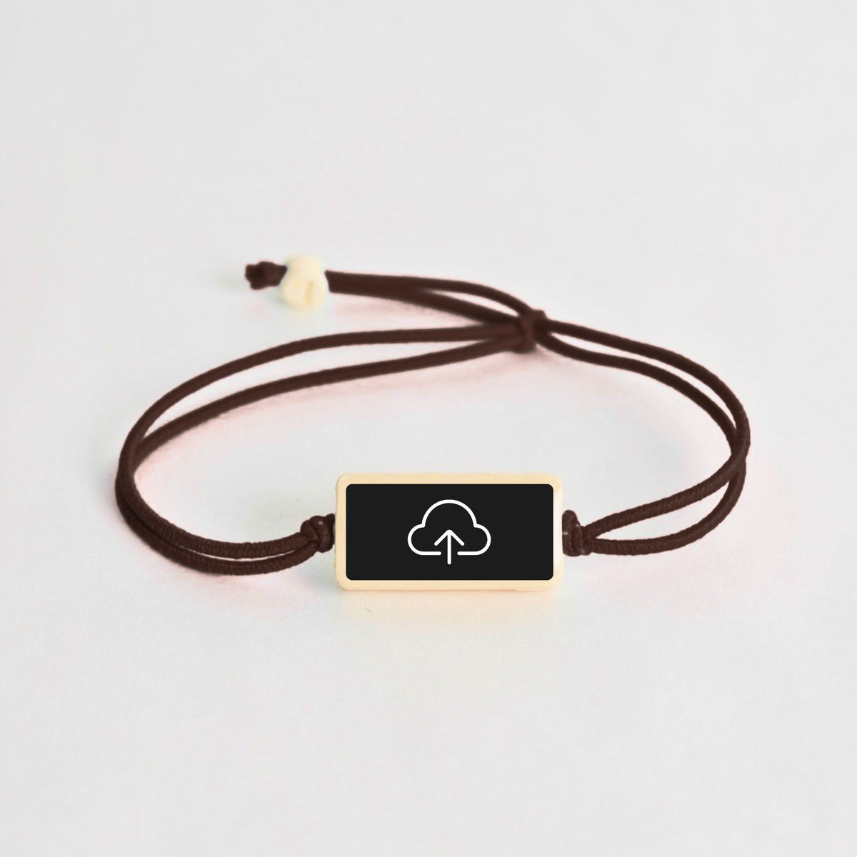 Tap-to-Phone Bracelets on Lite Bungee - Clay Rectangle