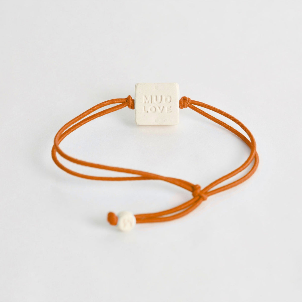 Tap-to-Phone Bracelets on Lite Bungee - Cream Clay Square