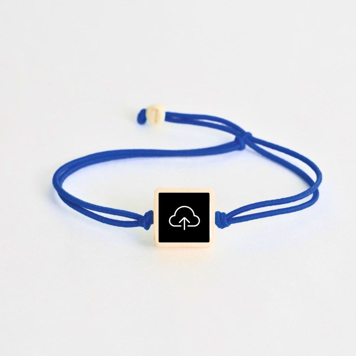 Tap-to-Phone Bracelets on Lite Bungee - Clay Square