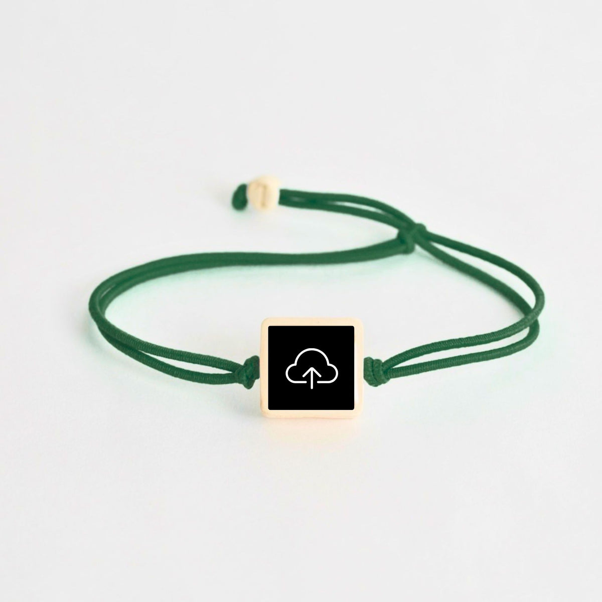 Tap-to-Phone Bracelets on Lite Bungee - Clay Square