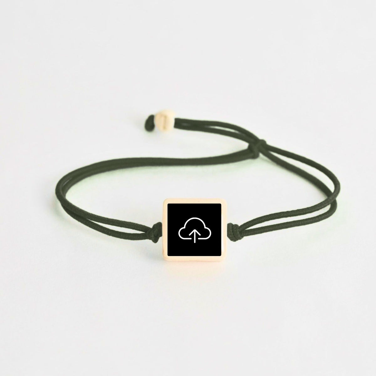 Tap-to-Phone Bracelets on Lite Bungee - Clay Square