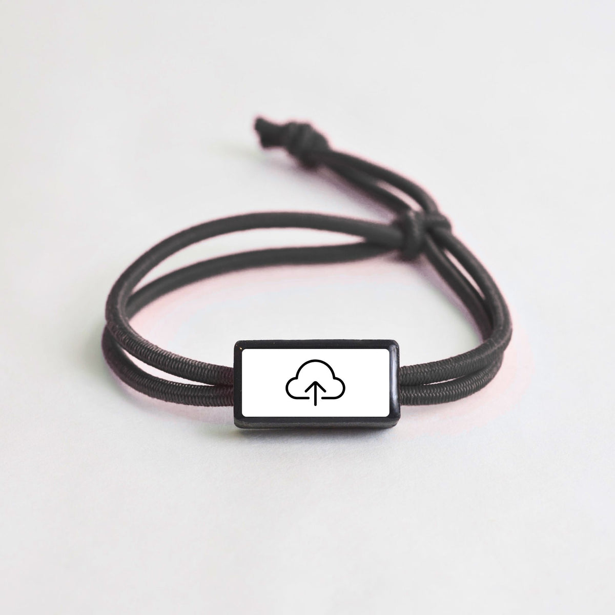 Tap-to-Phone Bracelets on Active Bungee - Clay Rectangle