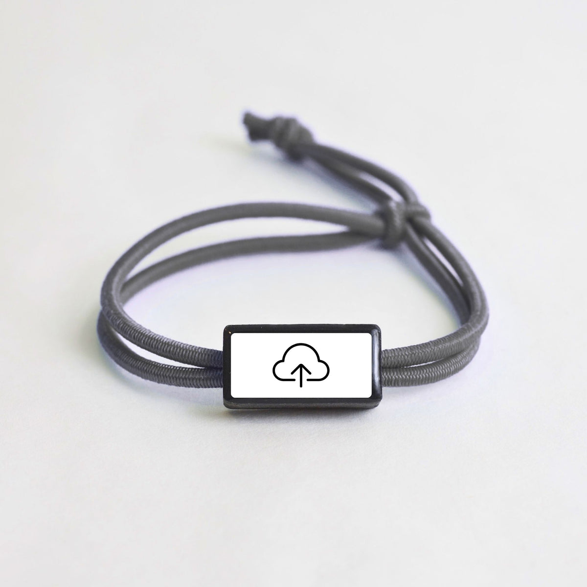 Tap-to-Phone Bracelets on Active Bungee - Clay Rectangle