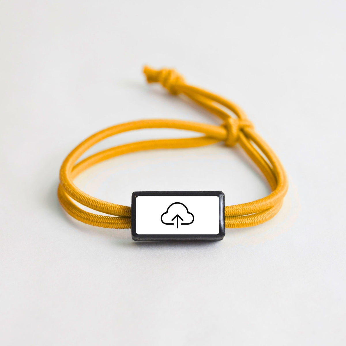 Tap-to-Phone Bracelets on Active Bungee - Clay Rectangle